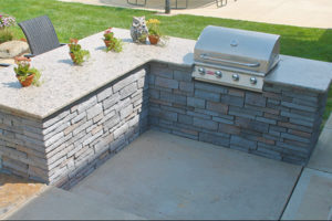 Carmello Suede Granite-Outdoor Kitchen, Performance Stoneworks, Central Indiana